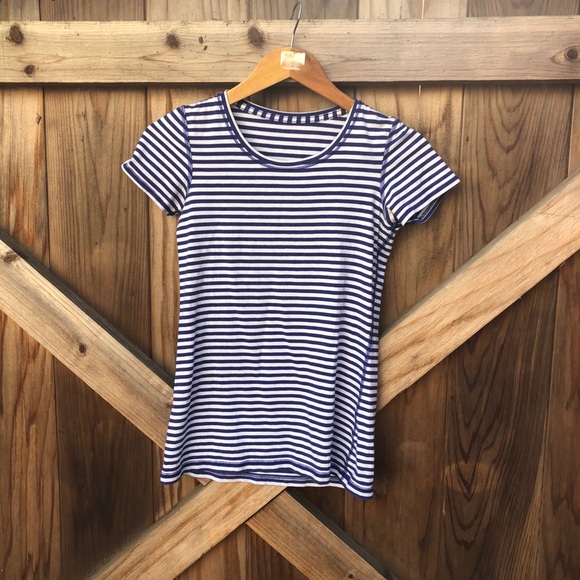 lululemon athletica Tops - Striped Lululemon Tee Shirt
